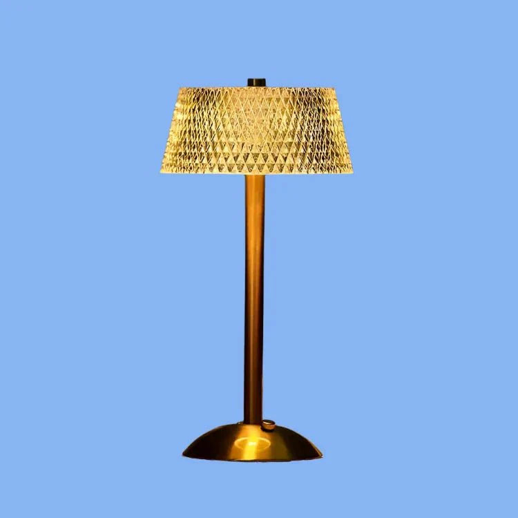 Kristal Metalen Draadloze Tafellamp