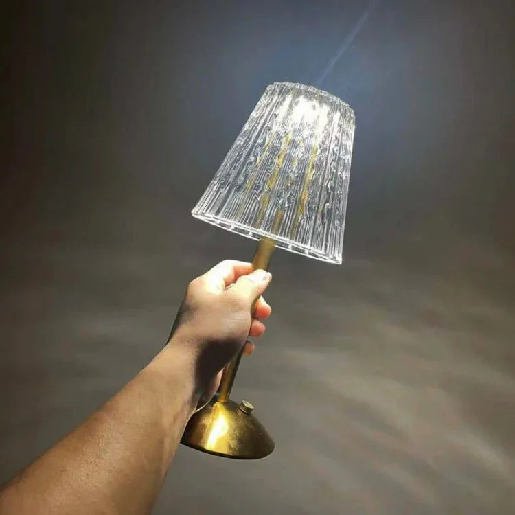 Kristal Metalen Draadloze Tafellamp